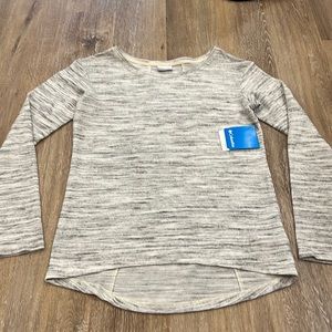 Columbia marled gray soft light sweater top